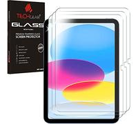 TECHGEAR 3 Pack iPad 11th (A16) & 10th Generation GLASS Screen Protectors, Tempered Glass Screen Protector [9H] [UHD Clarity] [Scratch-Resistant] [No-Bubble] for iPad 11" 2025 / iPad 10.9" 2022