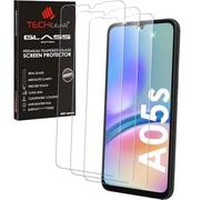 TECHGEAR 3 Pack GLASS Edition Compatible with Samsung Galaxy A05s, Tempered Glass Screen Protector Cover [2.5D Round Edge] [9H Hardness] [Crystal Clarity] [Scratch-Resistant] [No-Bubble]