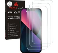 TECHGEAR [3 Pack] GLASS Edition for iPhone 14 6.1" Tempered Glass Screen Protector Cover [9H Hardness] [No-Bubble]