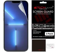 TECHGEAR 3-Pack Matte Anti-Glare Screen Protectors for iPhone 13 Pro Max 6.7in Includes Cleaning Cloth & Applicator Card (HJ8U)