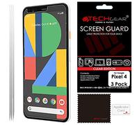 TECHGEAR [3 Pack] Pixel 4 Screen Protectors, CLEAR LCD Screen Protectors Cover Guards Compatible with Google Pixel 4