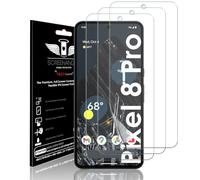TECHGEAR [3 Pack Screen Protector fits Google Pixel 8 Pro Ultra [Screen Angel Edition] [In-Display FingerID Support][Case Friendly] [Bubble Free] [FULL Screen Coverage] HD Clear Flexible TPU Film