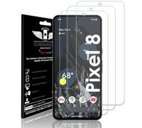 TECHGEAR [3 Pack Screen Protector fits Google Pixel 8 [Screen Angel Edition] [In-Display FingerID Support][Case Friendly] [Bubble Free] [FULL Screen Coverage] HD Clear Flexible TPU Film