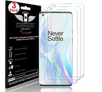 TECHGEAR [3 Pack Screen Protector fits OnePlus 8 Pro [Screen Angel Edition] [Case Friendly] [Bubble Free] [FULL Screen Coverage] HD Clear Flexible TPU Film