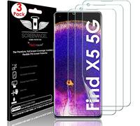 TECHGEAR [3 Pack] Screen Protector fits Oppo Find X5 5G [Screen Angel Edition] [Case Friendly] [Bubble Free] [FULL Screen Coverage] TPU Film