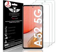 TECHGEAR [3 Pack Screen Protector fits Samsung Galaxy A52 / A52s 5G [Screen Angel Edition] [In-Display FingerID Support][Case Friendly] [Bubble Free] [FULL Screen Coverage] HD Clear Flexible TPU Film