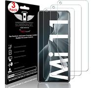 TECHGEAR [3 Pack Screen Protector fits Xiaomi Mi 11 5G [Screen Angel Edition] [Case Friendly] [Bubble Free] [FULL Screen Coverage] HD Clear Flexible TPU Film