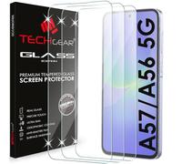 TECHGEAR 3 Pack Screen Protector for Samsung Galaxy A57 5G / A56 5G Tempered Glass [9H] Clear Protective Screen Protector [Scratch Resistant] [Bubble Free]