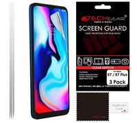 TECHGEAR [3 Pack] Screen Protectors Compatible for Motorola Moto E7 Plus, CLEAR LCD Screen Protectors Cover Guards
