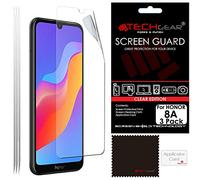 TECHGEAR [3 Pack] Screen Protectors Compatible with Honor 8A, CLEAR LCD Screen Protectors Cover Guards