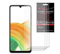 TECHGEAR [3 Pack] Screen Protectors Compatible with Samsung Galaxy A33 5G, CLEAR LCD Screen Protectors Cover Guards