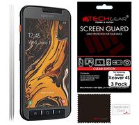 TECHGEAR [3 Pack] Screen Protectors for Galaxy Xcover 4S, CLEAR LCD Film Screen Protectors Cover Guards Compatible with Samsung Galaxy Xcover 4s