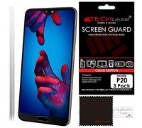 TECHGEAR [3 Pack] Screen Protectors for Huawei P20 - Clear Lcd Screen Protector Guard Covers Compatible with Huawei P20