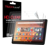 TECHGEAR 3 Pack Screen Protectors for New Amazon Fire HD 10" / HD 10" Kids (2023 / 13th Generation) [New EASY-FIT] CLEAR Edition Screen Protector Guard Covers
