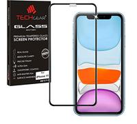 TECHGEAR® 3D GLASS Edition for iPhone 11, [FULL Screen Adhesion] & [Full Coverage] Tempered Glass Screen Protector Guard Cover Compatible with Apple iPhone 11 - Black