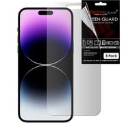 TECHGEAR [5 Pack] Matte Screen Protectors for iPhone 14 Pro Max - ANTI GLARE / MATTE Screen Protectors With Cleaning Cloth & Application Card