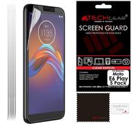 TECHGEAR [5 Pack Moto E6 Play Screen Protectors, CLEAR LCD Film Screen Protectors Cover Guards Compatible for Motorola Moto E6...