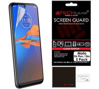 TECHGEAR 5 Pack Moto E6 Plus / E6s Screen Protectors, CLEAR LCD Film Screen Protectors Cover Guards Compatible for Motorola...