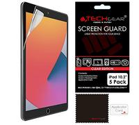 TECHGEAR 5 Pack Screen Protector for iPad 10.2" 2021/2020 / 2019, CLEAR Screen Protector Guard Covers Compatible with New Apple iPad 9th / 8th / 7th Generation 10.2" 2021/2020 / 2019