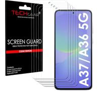 TECHGEAR 5 Pack Screen Protector for Samsung Galaxy A37 5G / A36 5G Clear PET Film [Ultra Thin] [Scratch Resistant] [High Clarity]