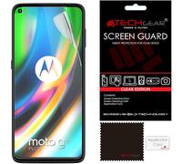 TECHGEAR [5 Pack] Screen Protectors Compatible for Motorola Moto G9 Plus, CLEAR LCD Screen Protectors Cover Guards