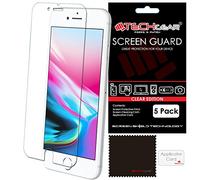 TECHGEAR [5 Pack] Screen Protectors for iPhone 8 Plus, iPhone 7 Plus (5.5") - Ultra Clear Lcd Screen Protector Guard Covers Compatible with Apple iPhone 8 Plus, iPhone 7 Plus (5.5)