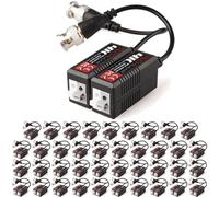 TECHGEAR 80x 8MP / 4K CCTV Passive Video Balun BNC Connector Adapter Transmitter & Transceiver, Male BNC to Easy Press-Fit UTP CAT5/5e/6/6e Cable for 4K / HD CCTV DVR Camera System (40 Pairs)