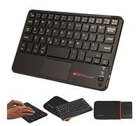 TECHGEAR [Active Strike Pro (Mini) Slim Bluetooth Wireless UK QWERTY Keyboard with Mouse Touchpad for Amazon Fire HD 8" tablet (Included Keyboard Carry case)
