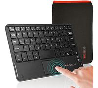 TECHGEAR [Active Strike Pro MINI Slim Bluetooth Wireless UK QWERTY Keyboard with Mouse Touchpad for Samsung Tablet Tab A7, S6 Lite 10.4", Tab A8 10.5" X200, Tab A 10.1" (with Keyboard Carry case)