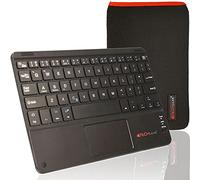 TECHGEAR [Active Strike Pro Slim Bluetooth Wireless UK QWERTY Keyboard with Mouse Touchpad for for Amazon Fire 7" tablets (Included Keyboard Carry case)