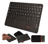 TECHGEAR Active Strike Pro Slim Bluetooth Wireless UK QWERTY Keyboard With Mouse Touchpad for Microsoft Surface Pro X, 9, 8, 2017, 4, 3, Surface Go (+Keyboard Carry Case)