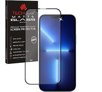 TECHGEAR Anti Glare Screen Protector Compatible with iPhone 16e 2025, iPhone 14, iPhone 13/13 Pro - MATTE 3D GLASS Edition Genuine Tempered Glass Full Screen Protector Guard Cover