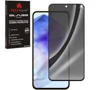 TECHGEAR Anti Spy Screen Protector fits Samsung Galaxy A55 5G - PRIVACY Filter 3D GLASS Edition Genuine Tempered Glass Full Screen Protector Guard Cover Compatible with Samsung Galaxy A55 5G