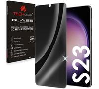 TECHGEAR Anti Spy Screen Protector fits Samsung Galaxy S23 5G - PRIVACY Filter 3D GLASS Edition Genuine Tempered Glass Full Screen Protector Guard Cover Compatible with Samsung Galaxy S23 5G