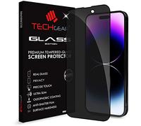 TECHGEAR Anti Spy Screen Protector for iPhone 14 Pro Max - PRIVACY Filter 3D GLASS Edition Genuine Tempered Glass Full Screen Protector Guard Cover Compatible with iPhone 14 Pro Max 6.7"
