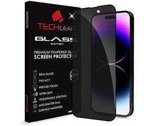 TECHGEAR Anti Spy Screen Protector for iPhone 14 Pro Max - PRIVACY Filter 3D GLASS Edition Genuine Tempered Glass Full Screen Protector Guard Cover Compatible with iPhone 14 Pro Max 6.7"