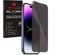 TECHGEAR Anti Spy Screen Protector for iPhone 14 Pro - PRIVACY Filter GLASS Edition Genuine Tempered Glass Screen Protector Guard Cover Compatible with iPhone 14 Pro 6.1"