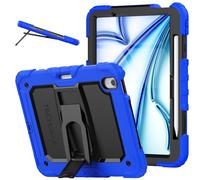 TECHGEAR ArmourSHIELD Case for Apple iPad Air 11" 2026 (M4), 2025 (M3), 2024 (M2) - Heavy Duty Rugged Shockproof Full Body Case, Built-in Screen Protector & Kickstand, Kids School Work Cover - Blue