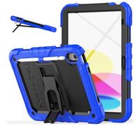TECHGEAR ArmourSHIELD Case For Apple iPad 11th & 10th Generation, iPad (A16) 11" 2025/10.9" 2022 HEAVY DUTY Shockproof Case, Folding Stand, Screen Protector & Pencil Holder, Kids Schools Work, Blue