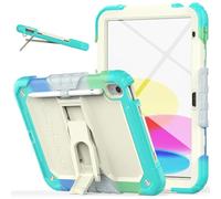 TECHGEAR ArmourSHIELD Case for iPad 11" A16 (11th Gen 2025) & 10.9" (10th Gen 2022) - Rugged Shockproof Heavy Duty Protective Case, Built-in Screen Protector, Stand, Pencil Holder, Kids Schools Work