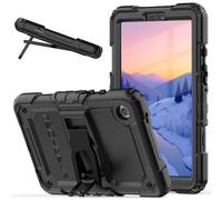 TECHGEAR ArmourShield Rugged Case for Samsung Galaxy Tab A11 8.7" (SM-X130 / SM-X135) - Heavy Duty Shockproof Protective Cover, Built-in Stand & Screen Protector - School Friendly, Black