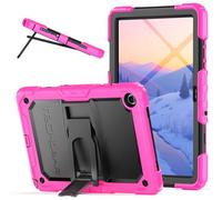 TECHGEAR ArmourShield Rugged Case for Samsung Galaxy Tab A11 Plus / A11+ 11" (SM-X230 / SM-X236) - Heavy Duty Shockproof Protective Cover, Built-in Stand & Screen Protector - School Friendly, Pink