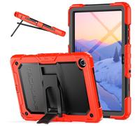TECHGEAR ArmourShield Rugged Case for Samsung Galaxy Tab A11 Plus / A11+ 11" (SM-X230 / SM-X236) - Heavy Duty Shockproof Protective Cover, Built-in Stand & Screen Protector - School Friendly, Red