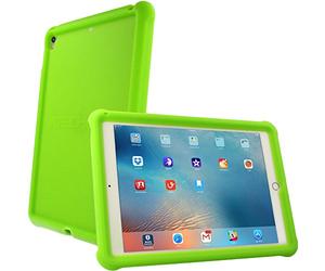 TECHGEAR Bumper Case fits Apple iPad Air 3 2019 / 3rd Gen, iPad Pro 10.5", Rugged Shockproof Soft Rubber Edge Protective Easy Grip Case + Screen Protector [Green] - Kids & School Friendly Case