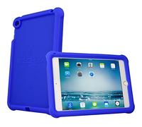 TECHGEAR Bumper Case fits Apple iPad Mini 5 2019, iPad Mini 4, Rugged Light Weight Shockproof Soft Silicone Protective Easy Grip Case + Screen Protector [Blue] - Kids & School Friendly Case