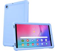 TECHGEAR Bumper Case fits New Samsung Galaxy Tab A 10.1" 2019 (SM-T510 / SM-T515) Rugged Shockproof Soft Silicone Protective Easy Grip Anti-Slip Case with Screen Film, Kids Proof Case [LIGHT BLUE]