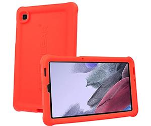 TECHGEAR Bumper Case fits Samsung Galaxy Tab A7 Lite 8.7" 2021 (SM-T220 / SM-T225) Rugged Shockproof Soft Silicone Protective Easy Grip Anti-Slip Body Case with Screen Film, Kids Proof Case [Red]