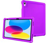 TECHGEAR Bumper Case for iPad 11" A16 (11th Gen 2025) & 10.9" (10th Gen 2022) - Rugged Kids Drop-Proof Silicone Cover w/Easy Grip, Anti-Slip Corners, Screen Film, Shockproof School-Friendly Design