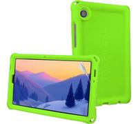 TECHGEAR Bumper Case for Samsung Galaxy Tab A11 & Tab A9 8.7" (X130/X110 Series) Rugged Shockproof Soft Silicone Kids Case with Easy Grip, Anti-Slip Protection & Screen Film [Green]