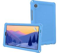 TECHGEAR Bumper Case for Samsung Galaxy Tab A11 & Tab A9 8.7" (X130/X110 Series) Rugged Shockproof Soft Silicone Kids Case with Easy Grip, Anti-Slip Protection & Screen Film [Light Blue]